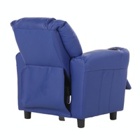 Oliver Kids Recliner Chair Sofa Children Lounge Couch PU Armchair - Blue thumbnail