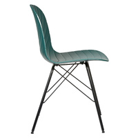 Set of 2 Modern Republica Dining Chair Living Office Furniture Seat Scandi - Dark Green thumbnail