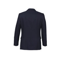 Mens 2 Button Classic Plain Suit Jacket Bamboo Blend Business Wedding  - Navy - 112 thumbnail