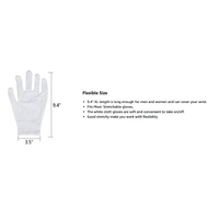 SANTA CLAUS GLOVES Xmas Christmas Magicians Debutant Debs Waiter Uniform Glove thumbnail