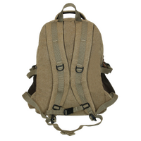 FIB Washed Canvas Backpack Bag in Khaki thumbnail
