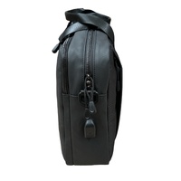 15" Futura Laptop Computer Bag Travel Work Messenger Bag w/USB Port - Black thumbnail