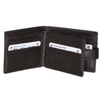 Futura Mens RFID Leather Fold Over Wallet - Brown thumbnail