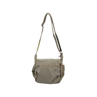 FIB Mens Flapover Shoulder Bag Cross Body Travel Satchel Shoulder Strap - Sand thumbnail