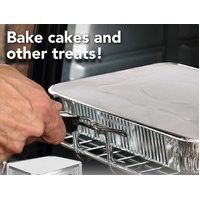 240x Aluminium Disposable Foil Food Container Trays Pans w/ Lids Covers Bulk  24cm*18cm*6cm thumbnail