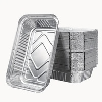 240x Aluminium Disposable Foil Food Container Trays Pans Baking Roast Bulk 32.5x26x5.5cm thumbnail