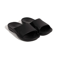 Archline Rebound Orthotic Slides Flip Flop Thongs Slip On Arch Support - Black - Euro 45 thumbnail