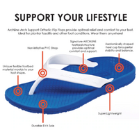 ARCHLINE Orthotic Flip Flops Thongs Arch Support Shoes Footwear - Grey - EUR 39 thumbnail