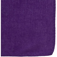 BANDANA Paisley 100% COTTON Head Wrap Durag Bandanna Summer Biker Scarf Mask - Purple (Plain) thumbnail