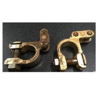 2pcs Battery Terminal Clamp Replacement Clips Brass Connector Auto Car Durable thumbnail