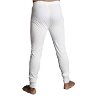 Mens Merino Wool Blend Long John Thermal Pants Underwear Thermals Warm Winter - Beige thumbnail