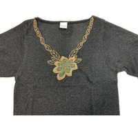 Ladies Merino Wool Blend Long Sleeve Thermal Spencer Top Thermals Underwear - Black - 18-20 thumbnail