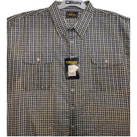 BISLEY SEERSUCKER SHORT SLEEVE SHIRT Plus King Size Work Cotton Blend Check - BS2772_CMVB (MVB) - L thumbnail