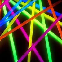 15 GLOW STICKS Party Light Glow In The Dark Rave NECKLACE Disco Bulk thumbnail