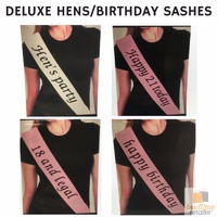 Hen's Night Bridal Sash Bride Happy Birthday 18th 21st Party Night Girls thumbnail