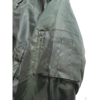 Plus Size Quilted Jacket Zip Up Classic Padded Flight Flying Winter Big & Tall - Bottle Green - Bottle Green - 7XL thumbnail