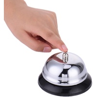 Call Service Bell Chrome Plated Reception Desk Counter Shop Restaurant thumbnail