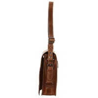 Billy The Kid Mens Genuine Leather Shoulder Bag Western in Cognac thumbnail