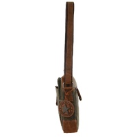 Billy The Kid Olive Leather Crossbody/Shoulder Bag thumbnail