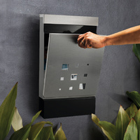 Sandleford  Letter Box Caddy Stainless Steel Lockable Mailbox - Wall Mounted thumbnail
