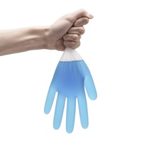 100pcs Vinyl Clear Powder Free Disposable Gloves - Medium (1 Box) thumbnail