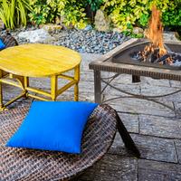 30" Square Slate Tile Fire Pit Outdoor Patio Heater Fireplace thumbnail