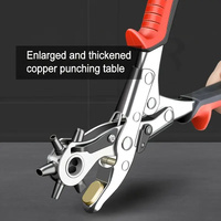 Multi-Size Leather Belt Eyelet Hole Punch Puncher Plier Revolving Handcraft Tool thumbnail