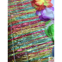 HAWAIIAN HULA BRA & SKIRT SET Tropical Costume Dress Lei Grass Flower Party thumbnail