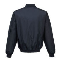 HUSKI Mens Quilted Combat Bomber Waterproof Jacket Windproof Workwear Coat - Navy - X-Small thumbnail
