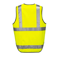 HUSKI Hi Vis Patrol Vest 3M Reflective Tape Safety Workwear High Visibility - Yellow - L thumbnail