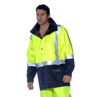 HUSKI Transit Hi Vis Waterproof Jacket Industrial Workwear Reflective UPF 50+ - Yellow - 5XL (127cm) thumbnail