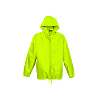 Adult Plus Size Spray Jacket Casual Hike Rain Hi Vis Poncho Waterproof - Fluoro Lime thumbnail