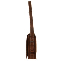 Jack's Inn Lady Killer Brown Crazy Horse Leather Shoulder Bag Western Vintage in Cognac thumbnail