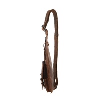 Jack's Inn Vengeance Brown Crazy Horse Leather Sling Bag Crossbody in Cognac thumbnail