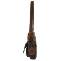 Jack's Inn Panama Canvas and Leather Small Crossbody Bag Vintage in Cognac thumbnail