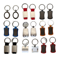 100x High Quality Key Rings Tag Keyring Bag Badge - Assorted Colours & Styles - Bulk thumbnail