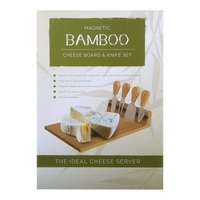 Bamboo Cheese Board and Knife Set thumbnail