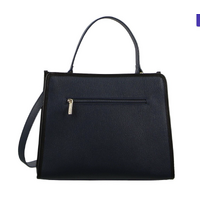 Morrissey Ladies Italian Structured Leather Tote Bag Handbag Womens - Navy thumbnail