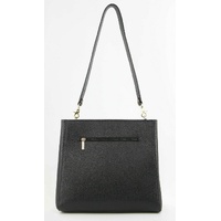 Morrissey Womens Italian Structured Leather Cross Body Bag Handbag Ladies - Black thumbnail