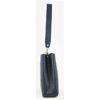 Morrissey Ladies Italian Structured Leather Cross Body Handbag Bag Womens - Navy thumbnail