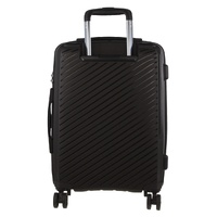 Pierre Cardin Inspired Milleni Cabin Luggage Bag Travel Carry On Suitcase 54cm (39L) - Black thumbnail