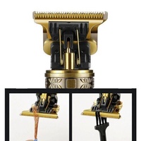 LCD Hair Clipper Barber Professional Electric Trimmer Shaver Beard Vintage - Gold thumbnail