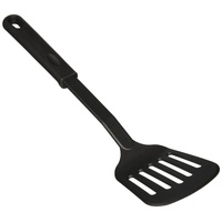 6x 32cm Nylon Slotted Non-Stick Spatula Cooking Tool Utensil in Black thumbnail