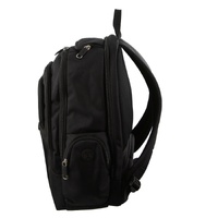 Pierre Cardin 30L Large Padded Backpack Bag w 13" Laptop Sleeve Travel Luggage - Black thumbnail