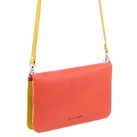 Pierre Cardin Genuine Leather Ladies Wallet Clutch Bag - Orange/Yellow thumbnail