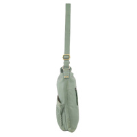 Pierre Cardin Womens Woven Leather Flap Cross-Body Bag Handbag - Mint thumbnail