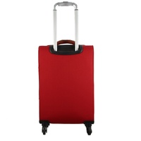 Pierre Cardin 40L Cabin Soft-Shell Suitcase Travel Luggage Bag 4-Wheel Case - Red thumbnail