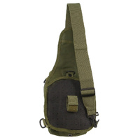 Pierre Cardin Cross Body Tactical Sling Bag Rucksack Army Style in Green thumbnail