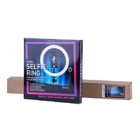 LED Selfie Ring Light with Tripod Stand & Cell Phone Holder for Live Stream/Makeup thumbnail