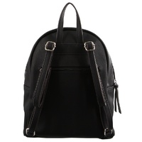 Milleni Black Leather Look Backpack Bag with Bow Detail thumbnail